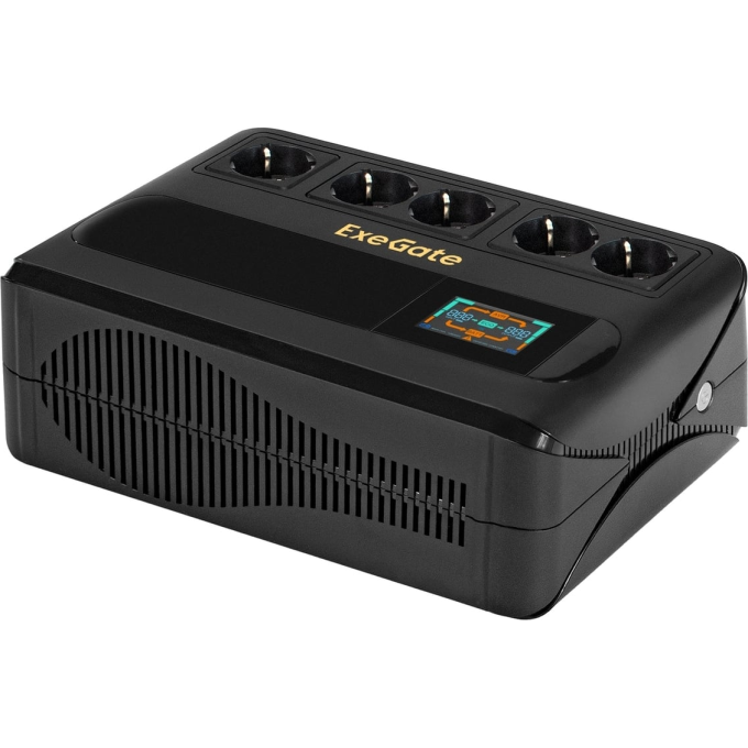 ИБП EXEGATE EXEGATE NEO SMART BU-1000.LCD.AVR.5SH.RJ.USB EX298095RUS