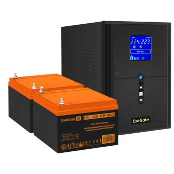 Комплект EXEGATE ИБП EX295989RUS + батарея 26Aч EX285663RUS 2шт